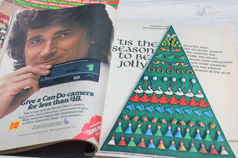 photo of vintage 1979 Family Circle & Woman's Day Christmas magazines baking, holiday recipes, tons of ads!  #5